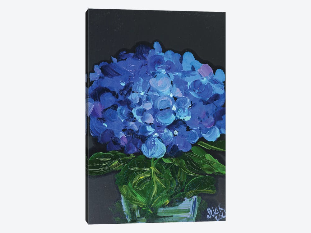 Blue Hydrangea by Nataly Mak 1-piece Canvas Wall Art