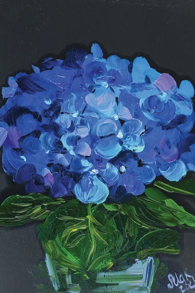 Hydrangeas: Blue Hydrangea by Nataly Mak