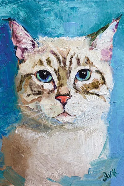 White Cat by Nataly Mak art print