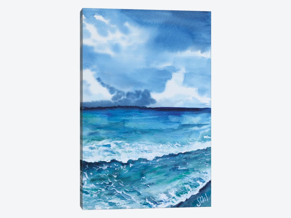 Puerto Rico Painting Beach by Nataly Mak 1-piece Canvas Print