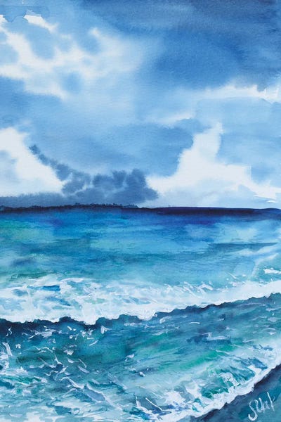 Nataly Mak: Puerto Rico Painting Beach by Nataly Mak
