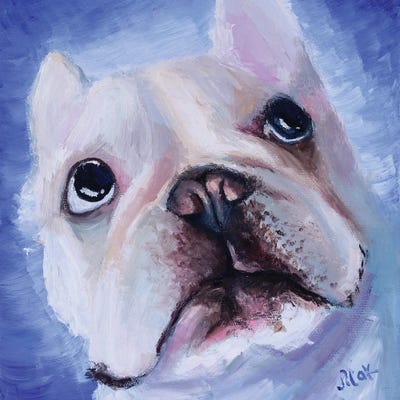 Bulldog by Nataly Mak metal wall art