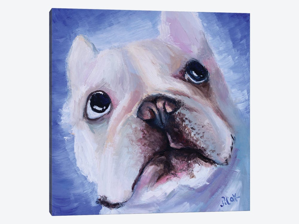 Bulldog by Nataly Mak 1-piece Canvas Print