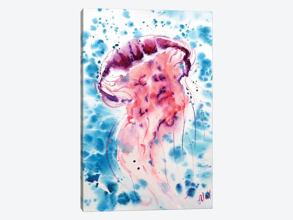 Jellyfish by Nataly Mak 1-piece Canvas Art