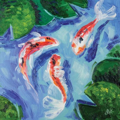 Koi Fish by Nataly Mak canvas print