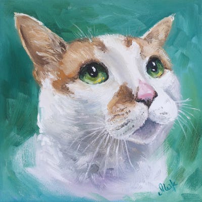 Cat Portrait by Nataly Mak framed wall art
