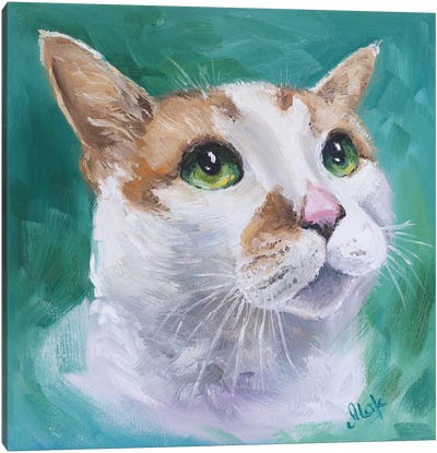Cat Portrait Canvas Art Print - Nataly Mak