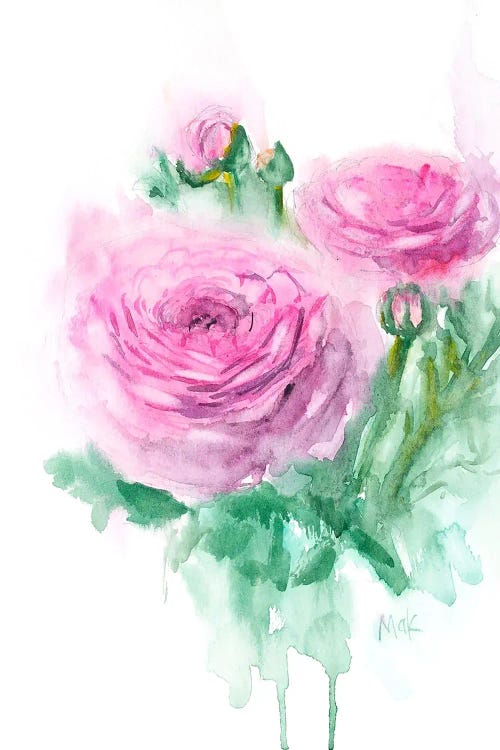 Ranunculus Painting Flower