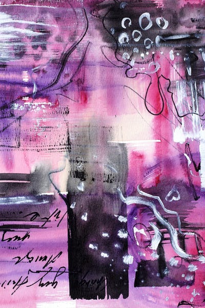 Pink Abstract Watercolor II