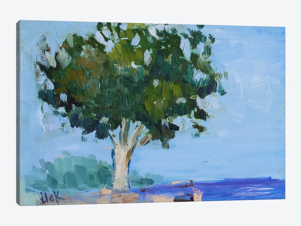 Sea And Tree by Nataly Mak 1-piece Canvas Print
