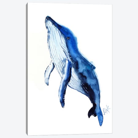 Whale Canvas Print #NTM445} by Nataly Mak Canvas Art Print