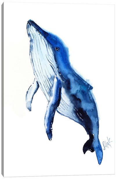 Whale Canvas Art Print - Nataly Mak