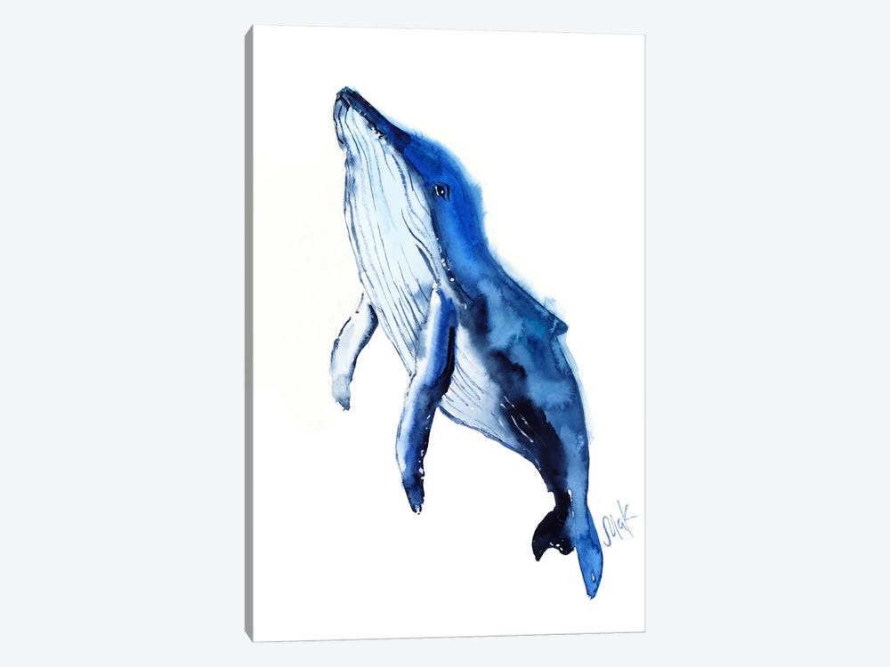 Whale by Nataly Mak 1-piece Canvas Artwork
