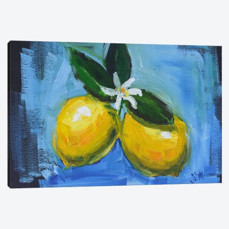 Lemon Canvas Print #NTM449} by Nataly Mak Canvas Wall Art