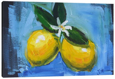 Lemon Canvas Art Print - Nataly Mak