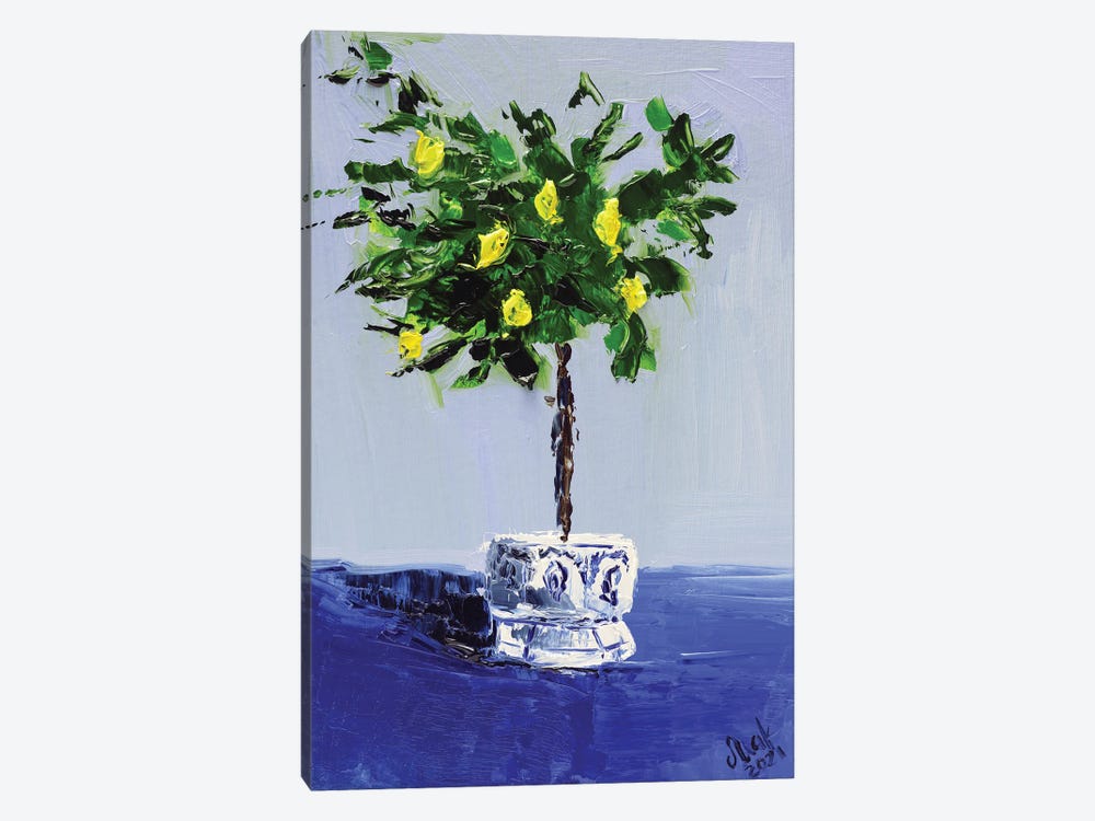 Lemon Tree by Nataly Mak 1-piece Canvas Artwork