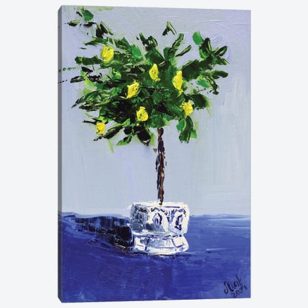 Lemon Tree Canvas Print #NTM44} by Nataly Mak Canvas Wall Art