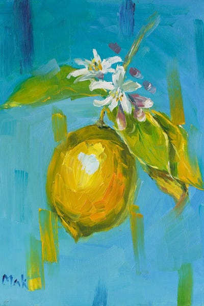 Food & Drink Still Life: Lemon II by Nataly Mak