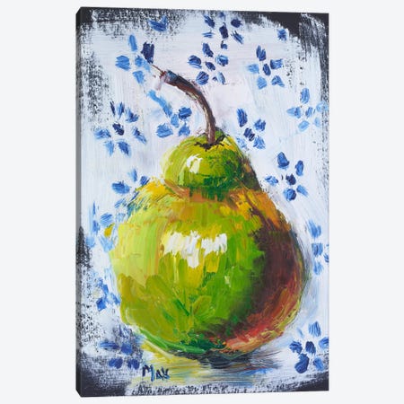 Pear Canvas Print #NTM454} by Nataly Mak Canvas Artwork