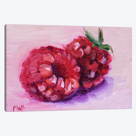 Raspberry Canvas Print #NTM460} by Nataly Mak Canvas Artwork