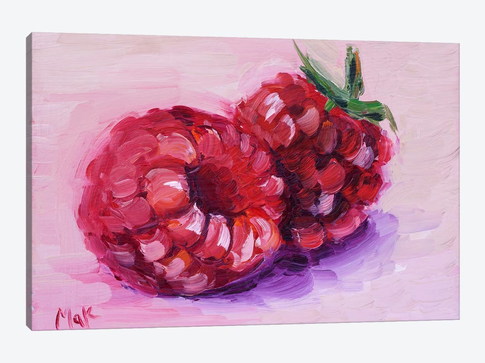 Raspberry by Nataly Mak 1-piece Canvas Print