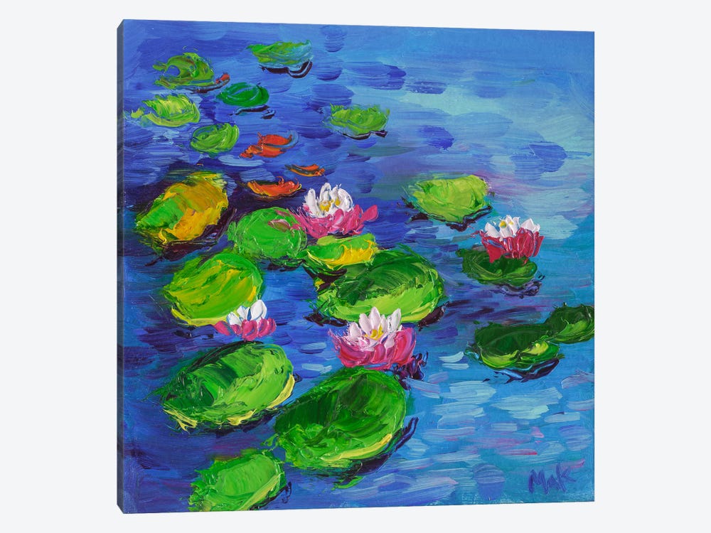Water Lily Lotos by Nataly Mak 1-piece Canvas Art Print