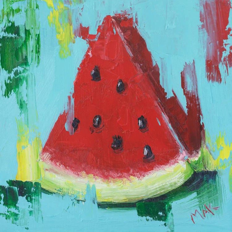 Abstract Watermelon by Nataly Mak wall art