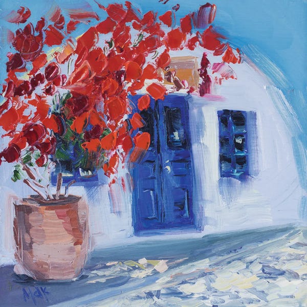 Nataly Mak: Greece Bougainvillea by Nataly Mak