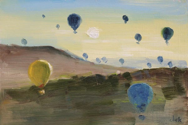 Hot Air Balloons: Balloon Sunrise by Nataly Mak