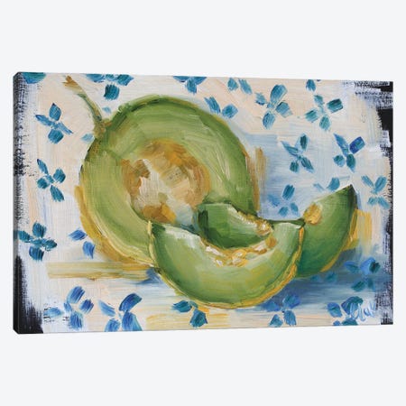 Melon Still Life Canvas Print #NTM478} by Nataly Mak Canvas Art Print
