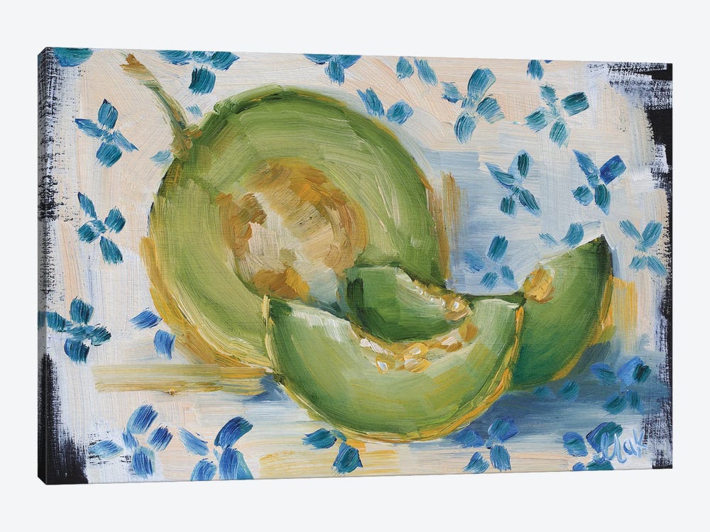Melon Still Life by Nataly Mak 1-piece Canvas Artwork