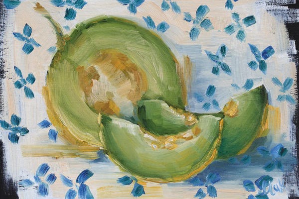 Melons: Melon Still Life by Nataly Mak