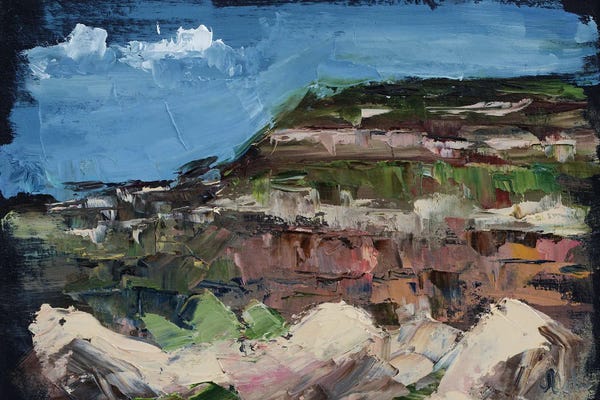 Nataly Mak: Abstract Mountain by Nataly Mak