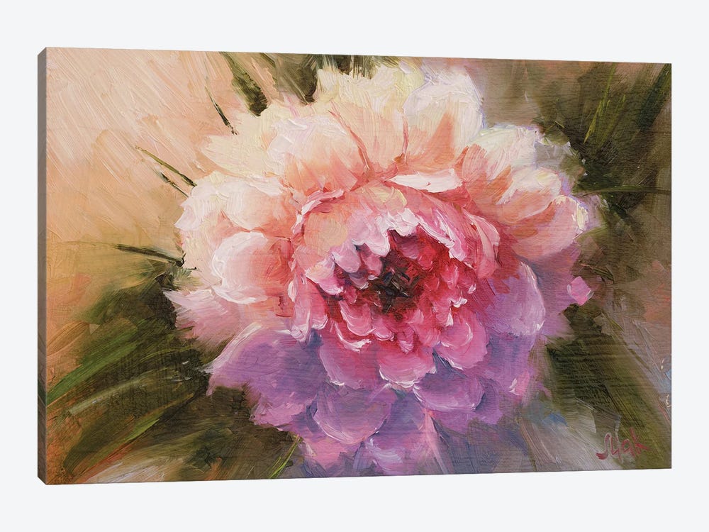 Peony Oil Painting by Nataly Mak 1-piece Canvas Art Print