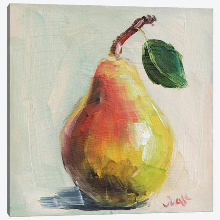 Pear Still Life Canvas Print #NTM482} by Nataly Mak Canvas Wall Art