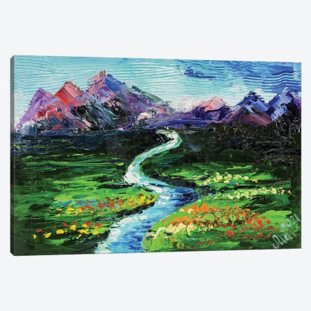 Green Valley Landscape Canvas Print #NTM48} by Nataly Mak Canvas Print