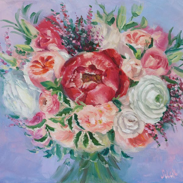 Fine Art Print: Wedding Bouquet Pink by Nataly Mak