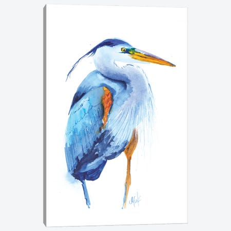 Blue Heron III Canvas Print #NTM493} by Nataly Mak Canvas Art Print