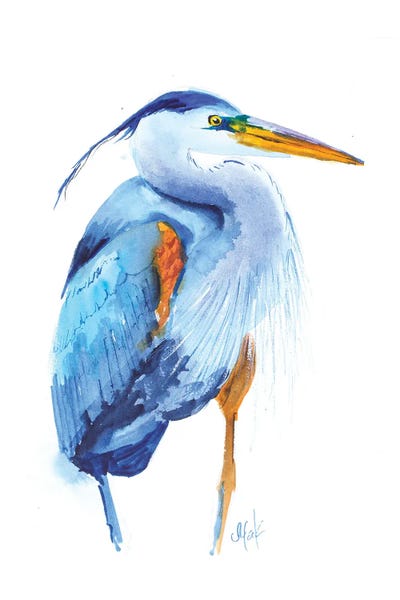 Nataly Mak: Blue Heron III by Nataly Mak