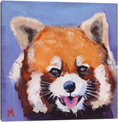 Red Panda Canvas Art Print - Nataly Mak