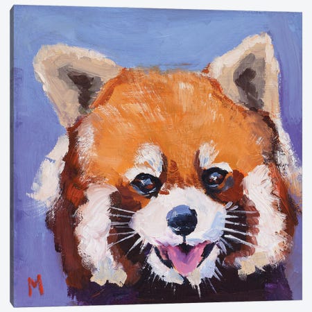 Red Panda Canvas Print #NTM509} by Nataly Mak Canvas Art Print