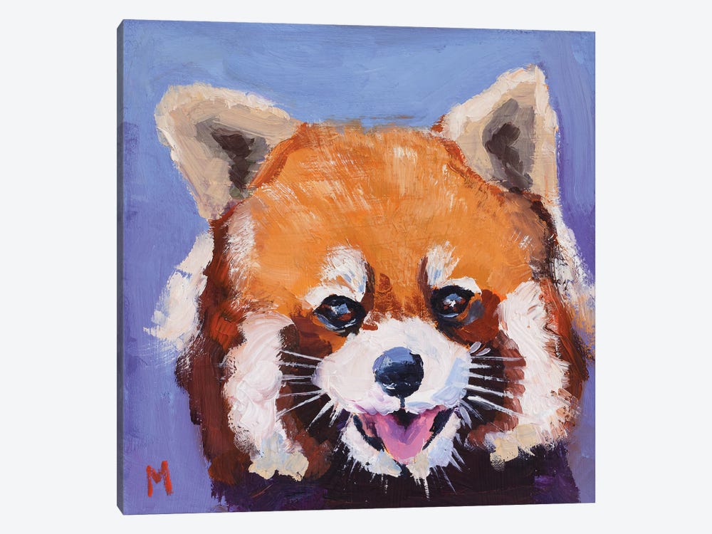 Red Panda by Nataly Mak 1-piece Canvas Art Print