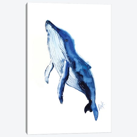 Whale Canvas Print #NTM516} by Nataly Mak Art Print