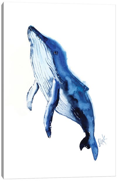 Whale Canvas Art Print - Nataly Mak