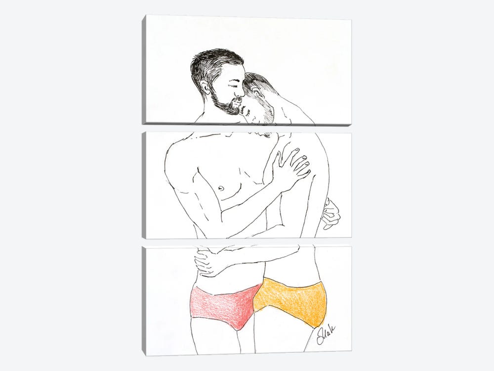 Gay 9 by Nataly Mak 3-piece Canvas Art