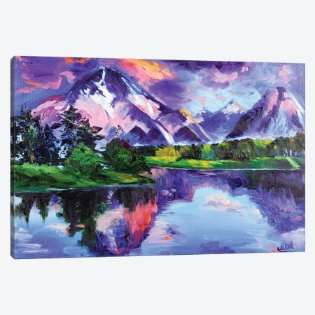 Mountain Landscape Canvas Print #NTM52} by Nataly Mak Canvas Art