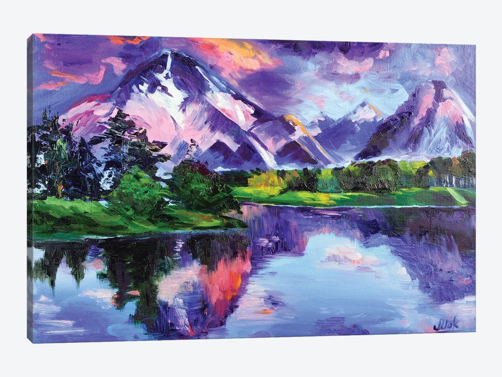 Mountain Landscape by Nataly Mak 1-piece Canvas Art Print