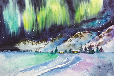 Northern Lights by Nataly Mak art print