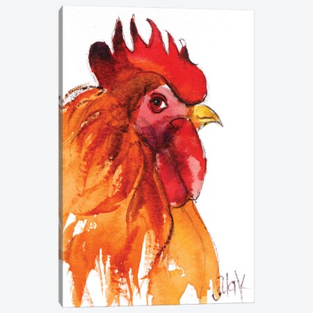 Rooster 22 Canvas Print #NTM532} by Nataly Mak Canvas Wall Art