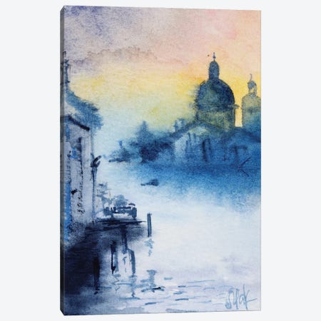 Venice Sunrise Canvas Print #NTM535} by Nataly Mak Canvas Print
